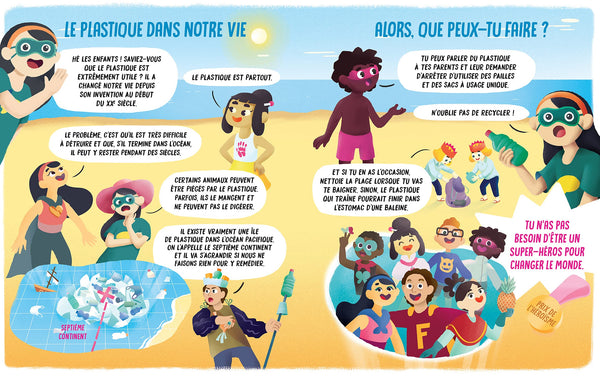 LA LIGUE DES SUPER-POUVOIRS STUPIDES ET L'ÎLE DE PLASTIQUE