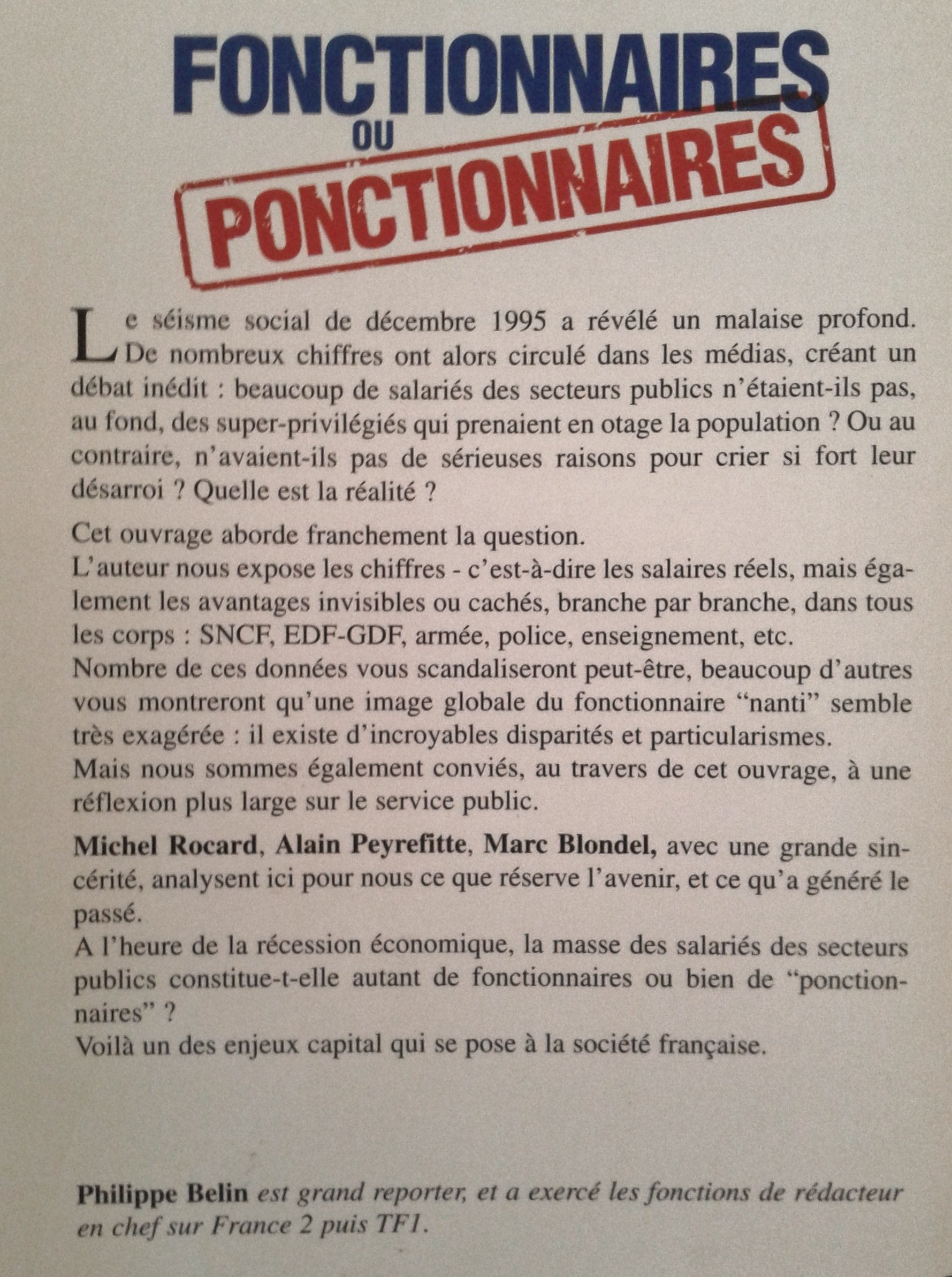 Fonctionnaires ou ponctionnaires: Privilèges et avantages réels des salariés du secteur public