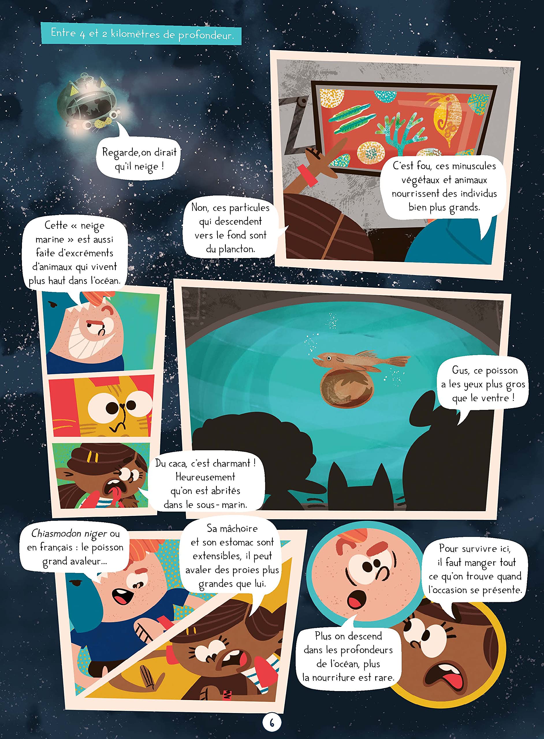 Découvre les animaux marins en BD