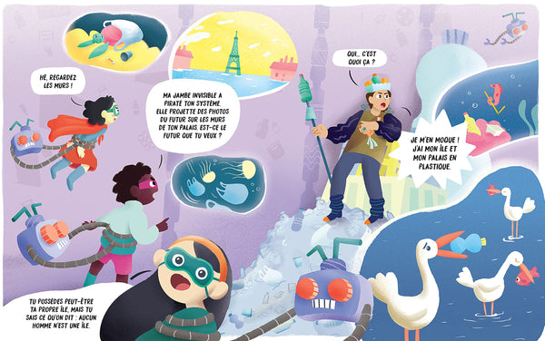 LA LIGUE DES SUPER-POUVOIRS STUPIDES ET L'ÎLE DE PLASTIQUE