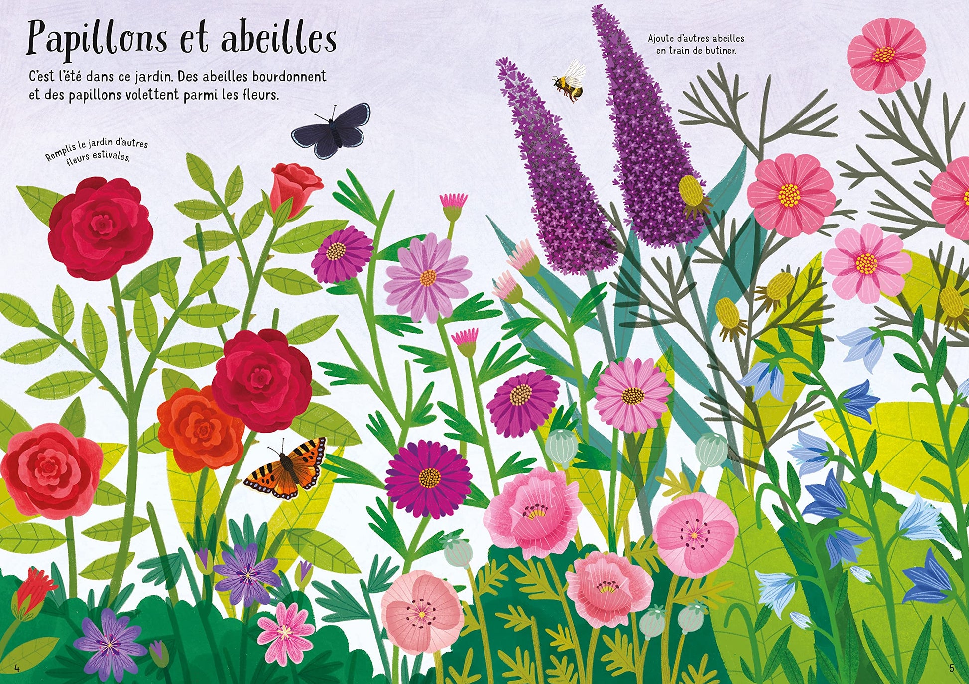 Les fleurs - Mes petits autocollants Usborne