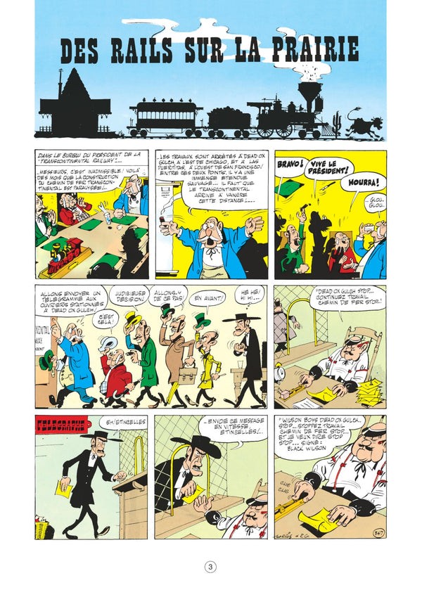 Lucky Luke - Tome 9 - Des rails sur la prairie