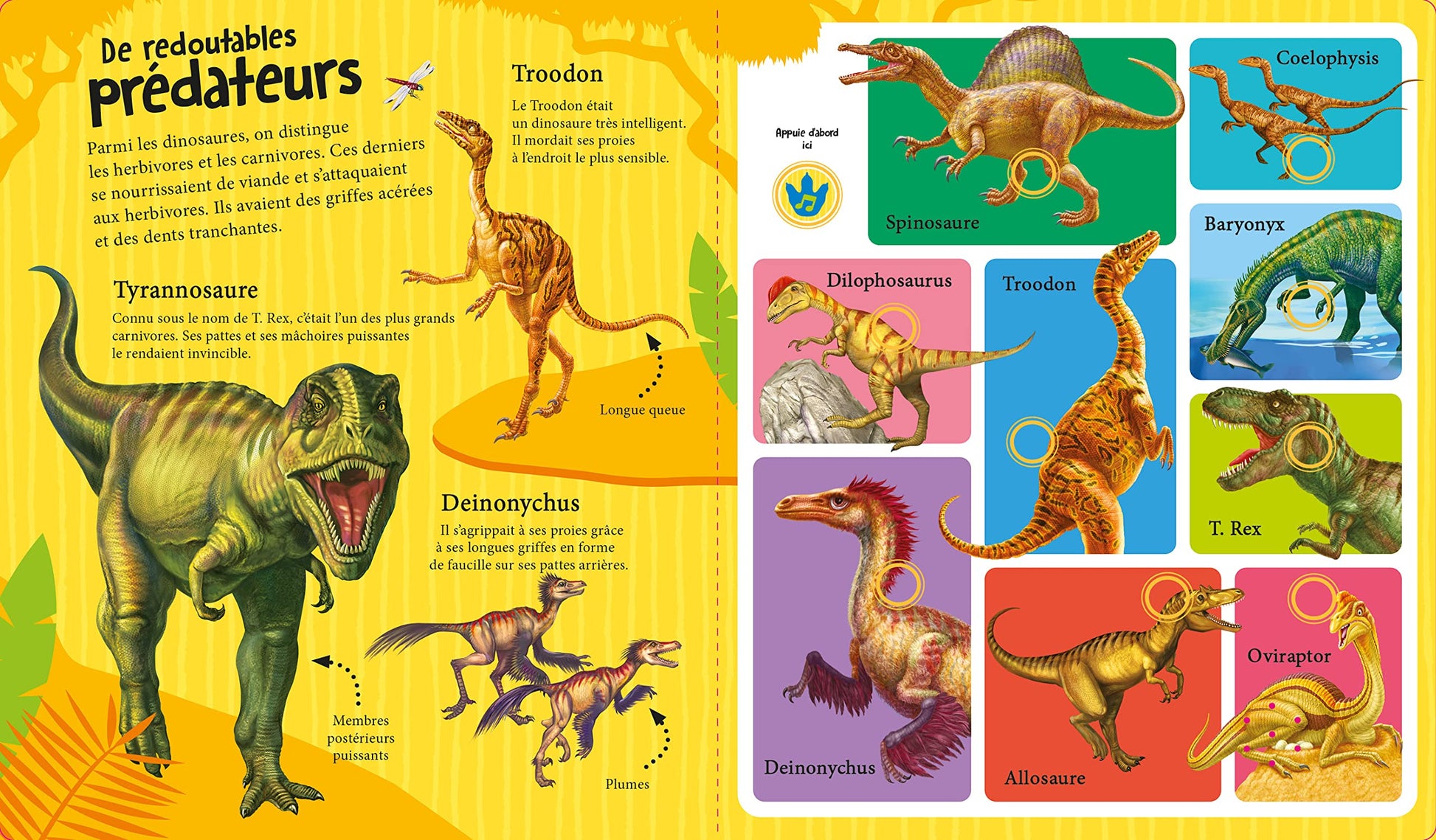 MON LIVRE SONORE - INCROYABLES DINOSAURES - 60 CRIS