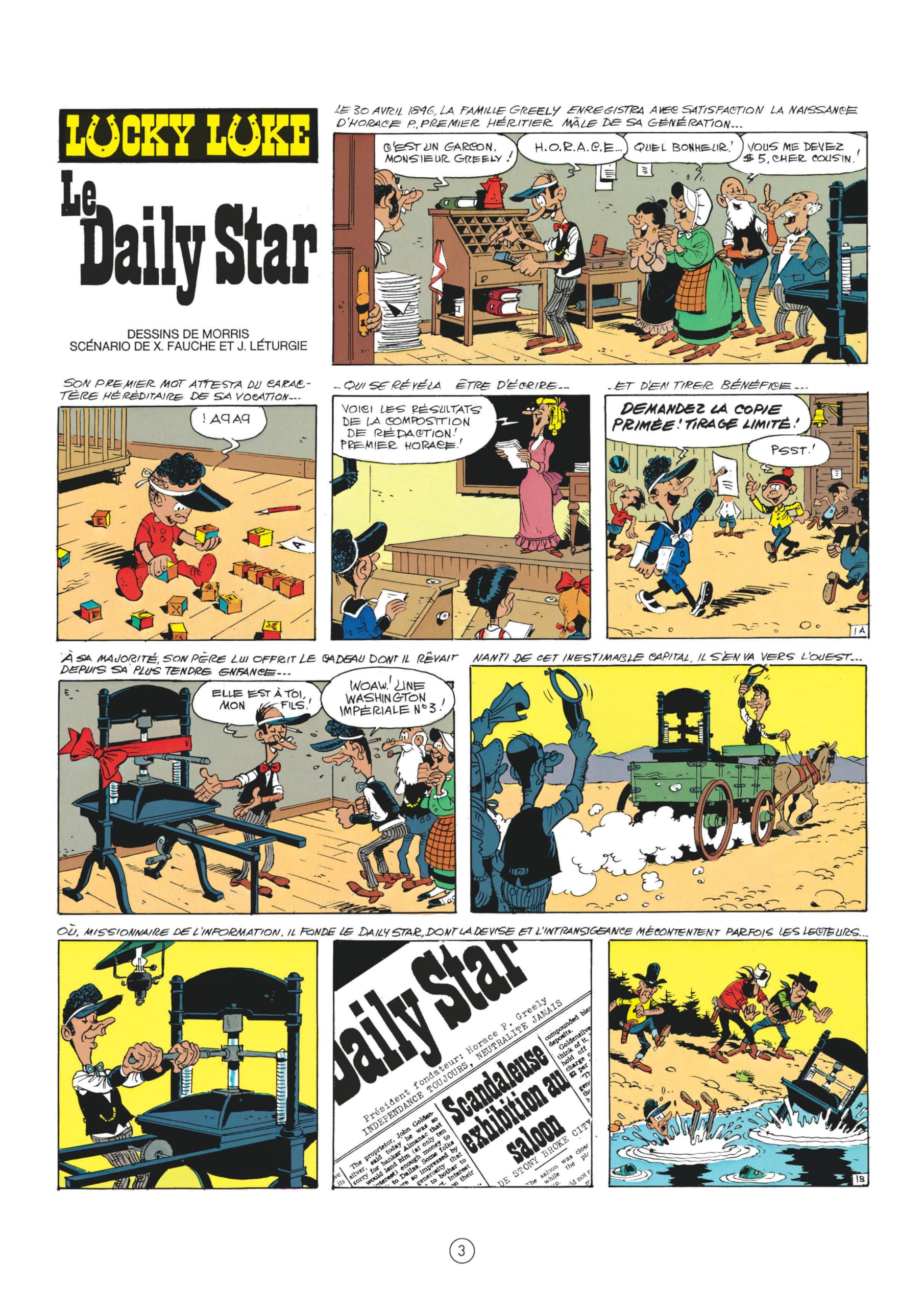 Lucky Luke - Tome 23 - Le Daily Star