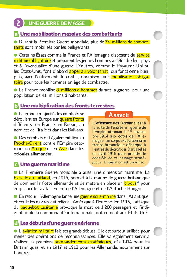 Mes années Bac - Fiches Histoire-Géographie 1re