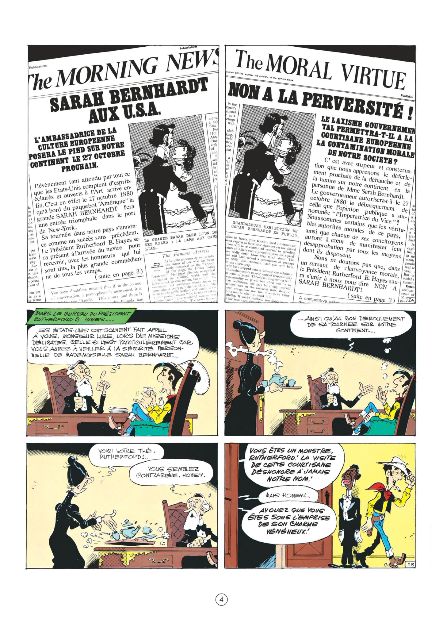 Lucky Luke - Tome 19 - Sarah Bernhardt