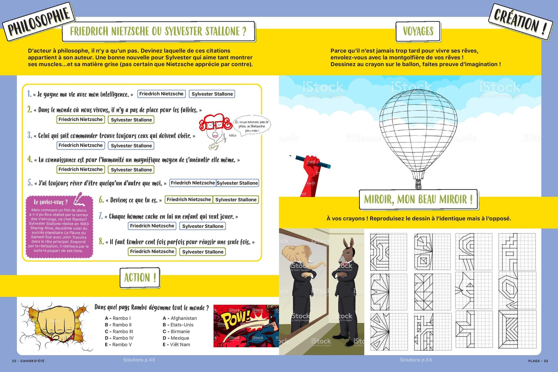 Cahier d'été pour ne pas s'emmerder sur la plage