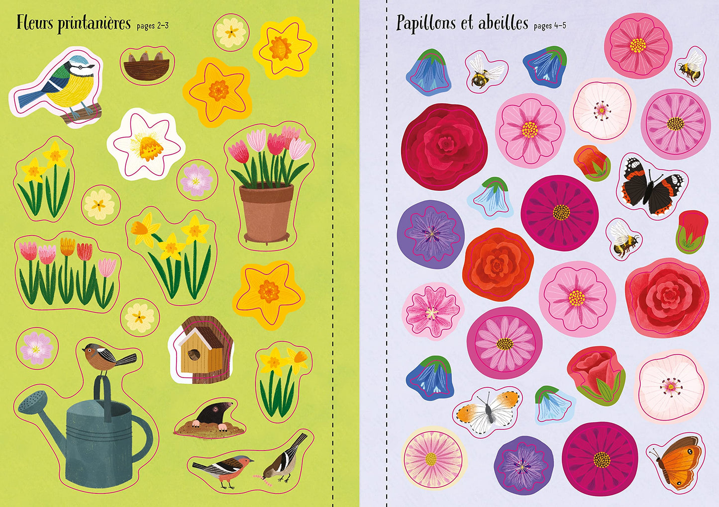 Les fleurs - Mes petits autocollants Usborne