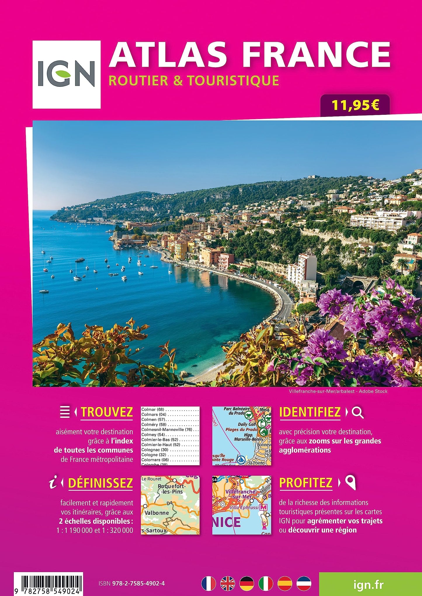 FRANCE ATLAS ROUTIER ET TOURISTIQUE SPIRALE