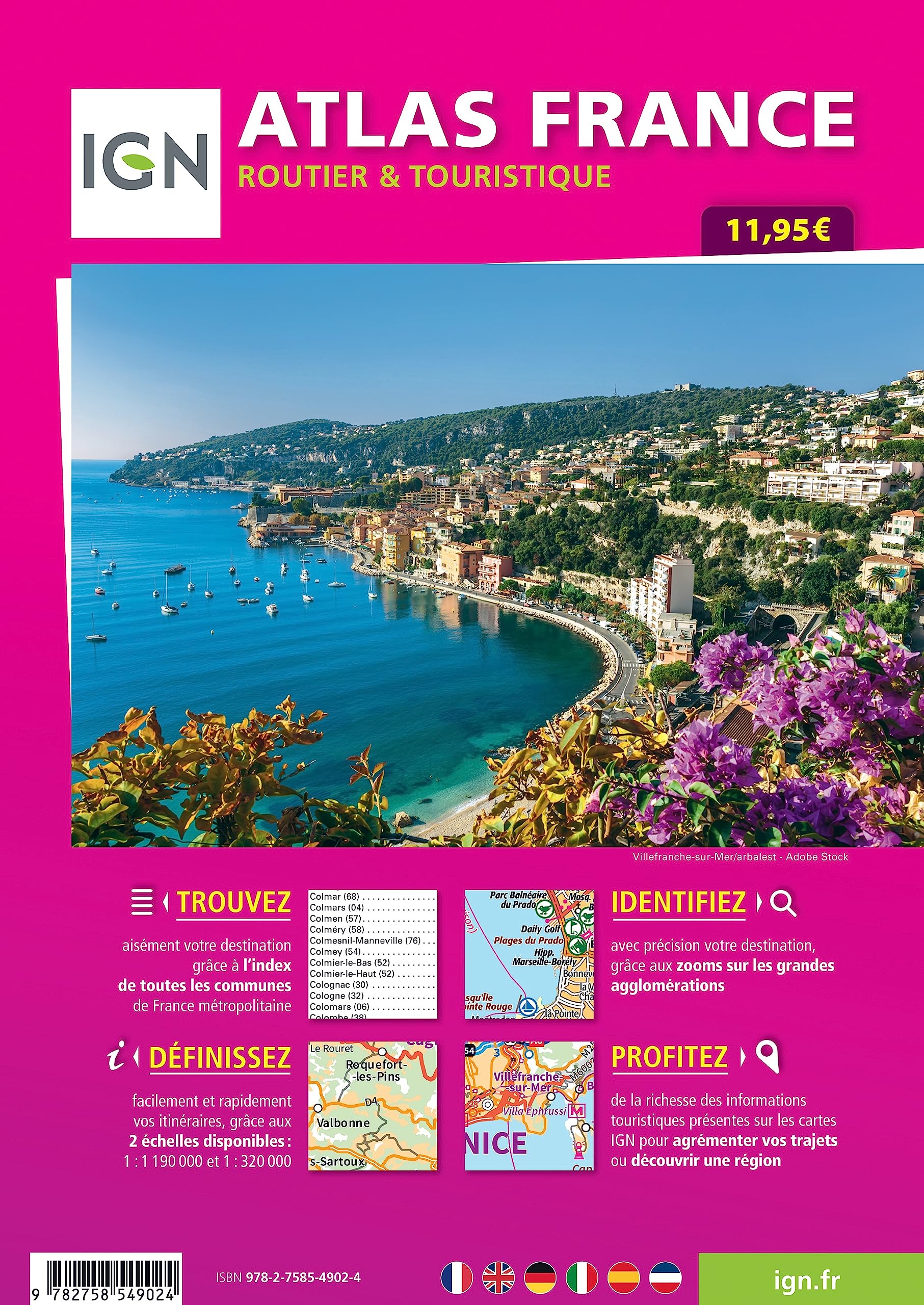 FRANCE ATLAS ROUTIER ET TOURISTIQUE SPIRALE