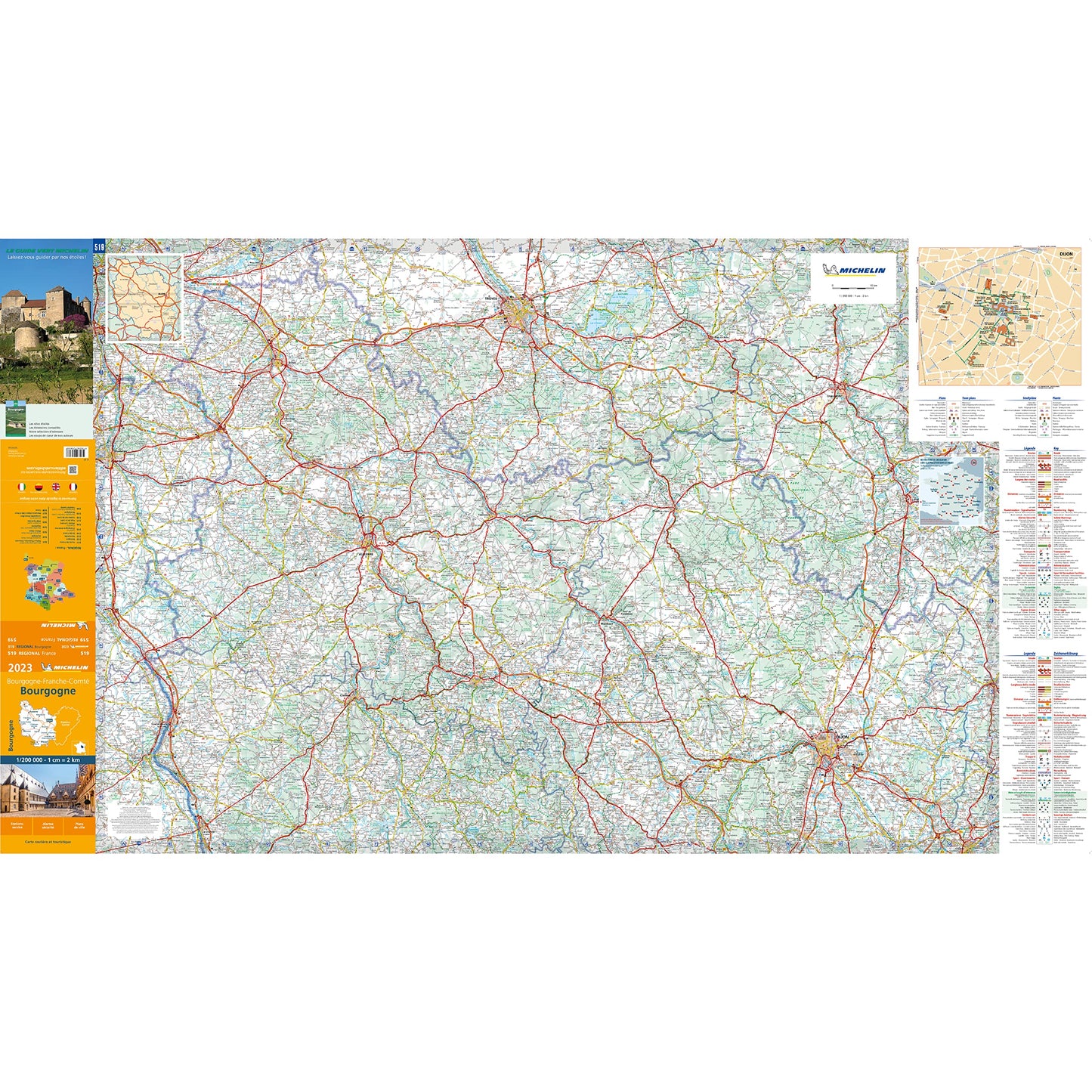 Carte Régionale Bourgogne 2023