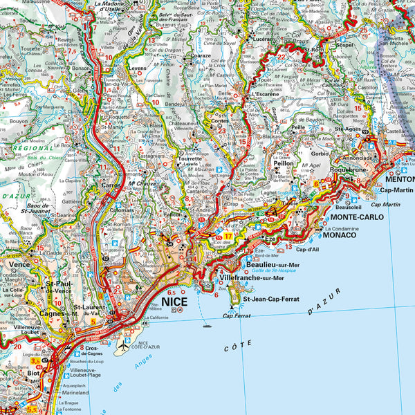 Carte Régionale Provence-Alpes-Côte d'Azur 2023