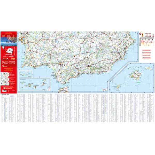 Carte Nationale Espagne, Portugal 2023 - Indéchirable