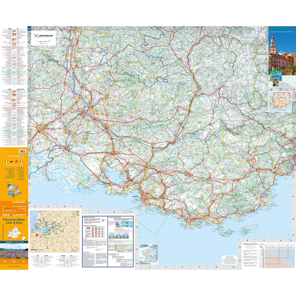 Carte Régionale Provence-Alpes-Côte d'Azur 2023