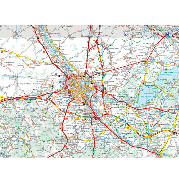Carte Régionale Bourgogne 2023