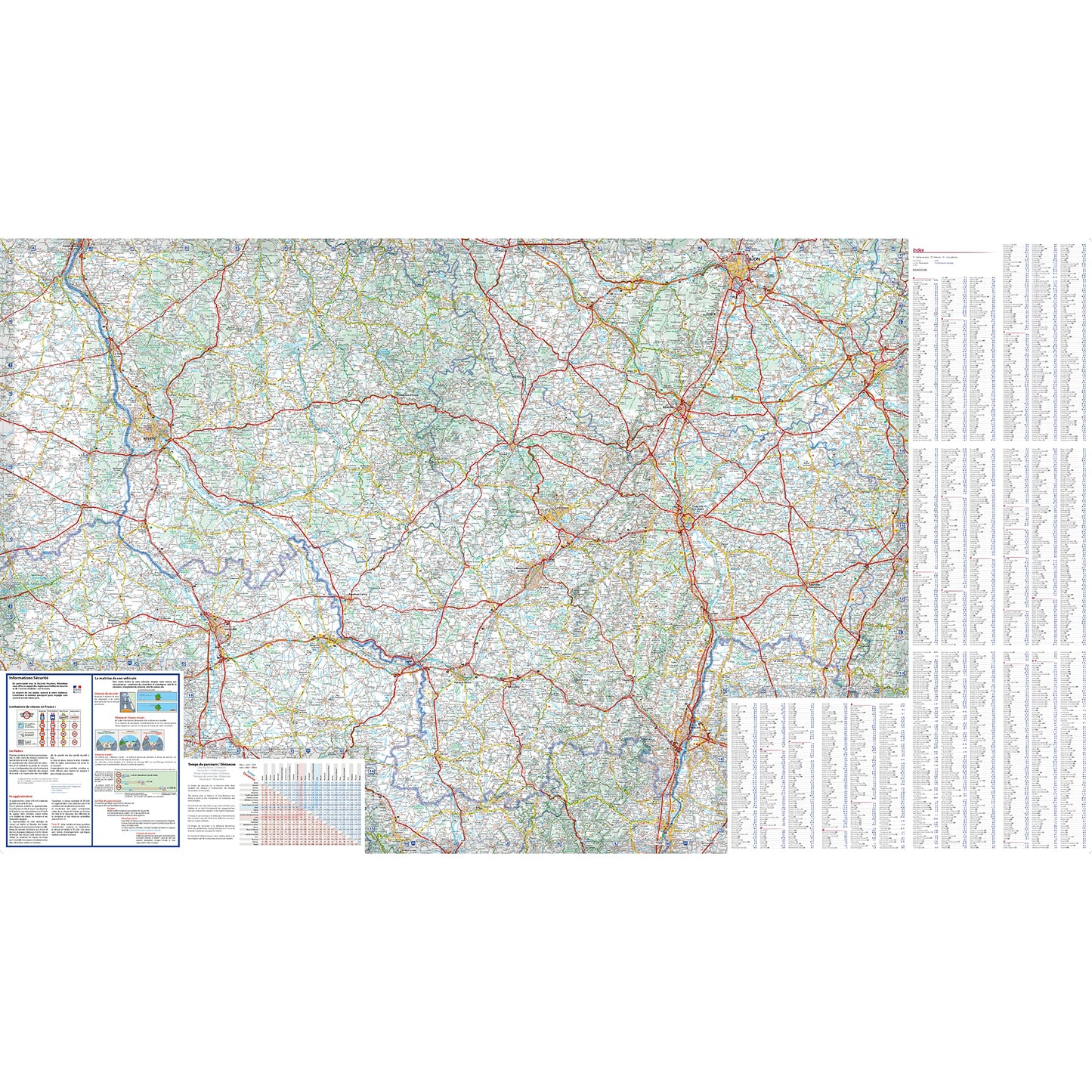 Carte Régionale Bourgogne 2023
