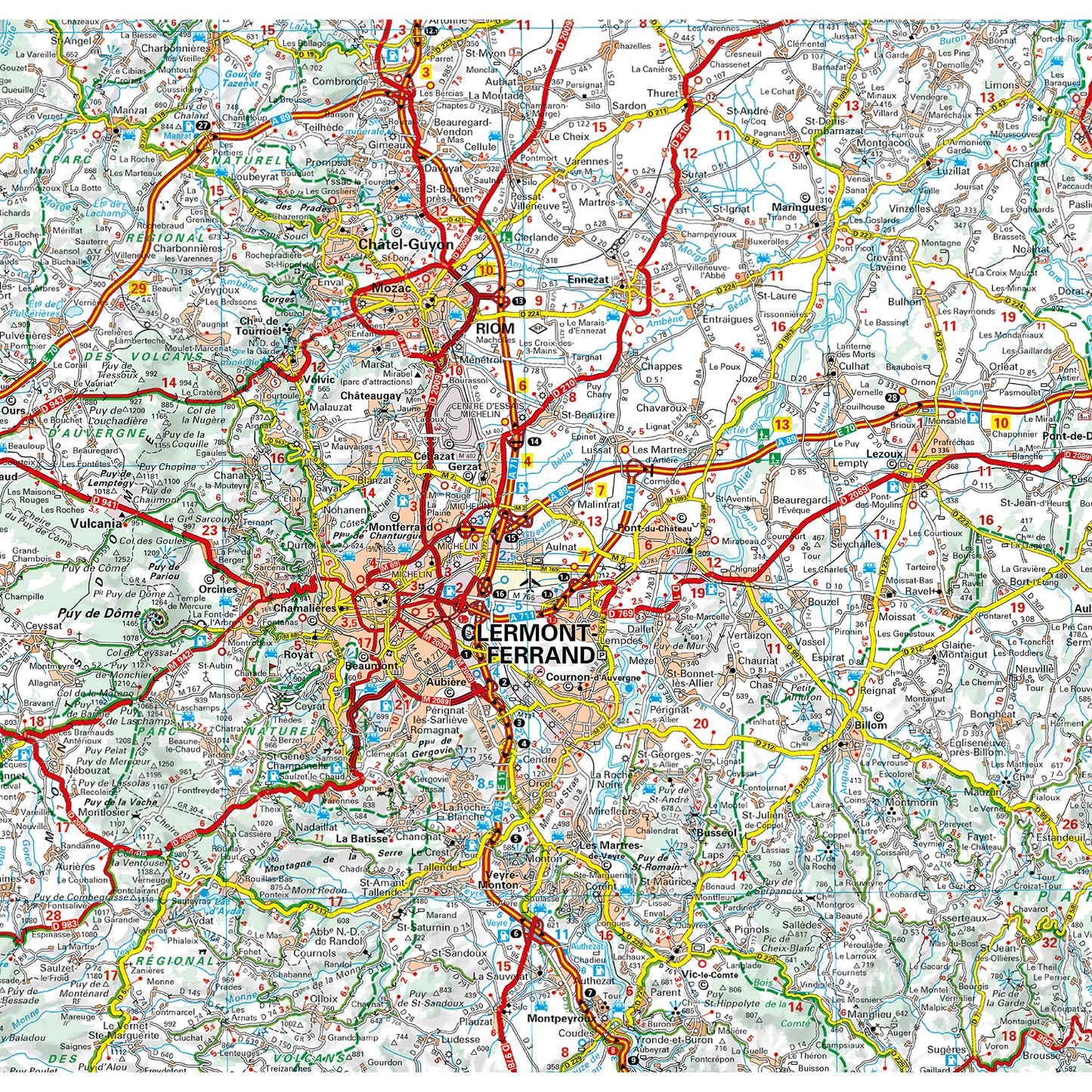 Carte Régionale Auvergne 2023