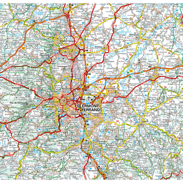 Carte Régionale Auvergne 2023