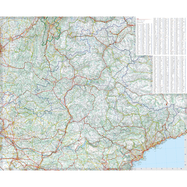 Carte Régionale Provence-Alpes-Côte d'Azur 2023
